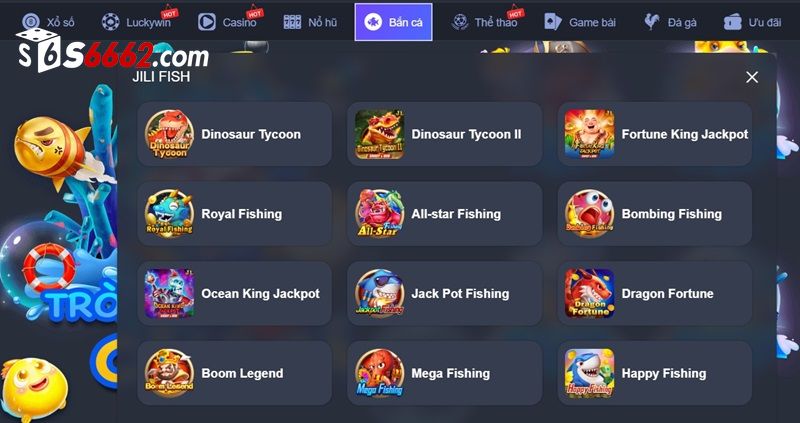Jili bắn cá cập nhật nhiều game hay