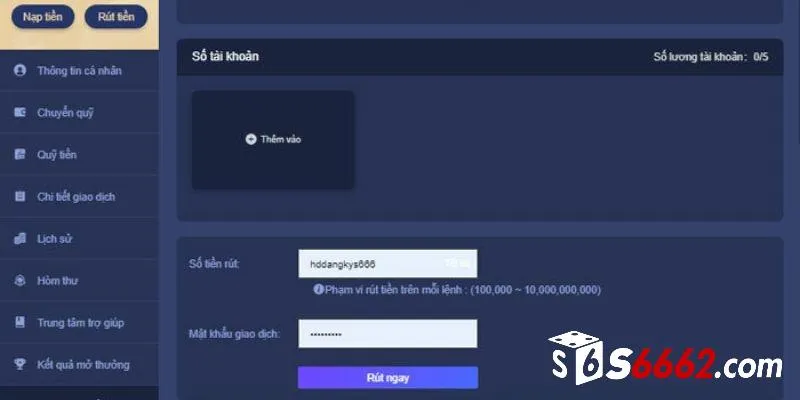 Phương thức rút tiền tại nhà cái